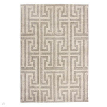 Greek Key Beige Natural Light Vision Rug-Origins-Rug Love - The Most Loved Rug Store